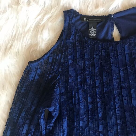 INC International Concepts Cold Shoulder Blouse - Picture 2 of 8